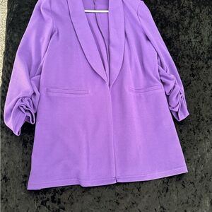SHEIN Vibrant Purple Blazer